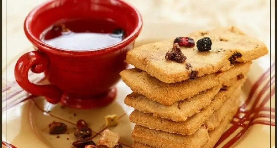 Des biscuits au thé fruité…