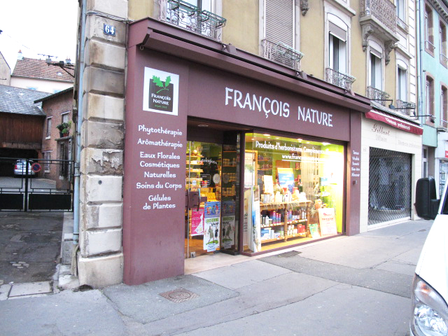 Devanture boutique François Nature Belfort