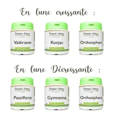 Régime lune Cure - Complément Alimentaire - Gélules - 6 piluliers