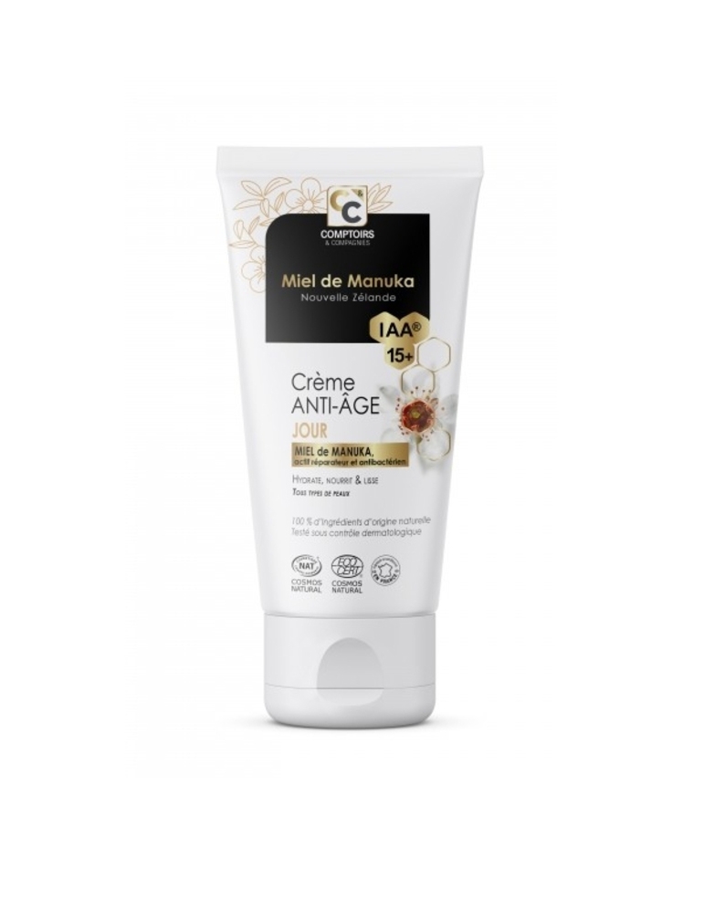 Crème anti-âge Jour au miel de manuka IAA15+