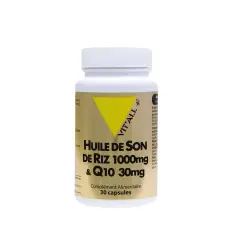 Huile de son de riz 1000 mg & Q10 30mg 30 capsules