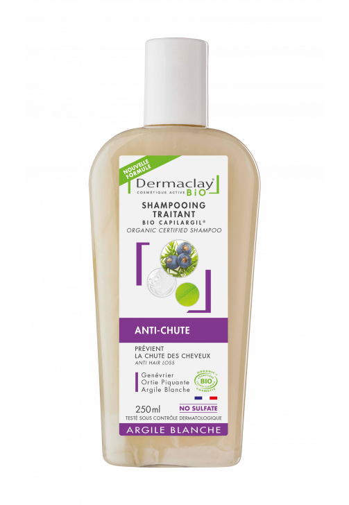 Shampooing BIO spécifique Anti-Chute 250 ml Argile blanche sans sulfates - Shampoing - 