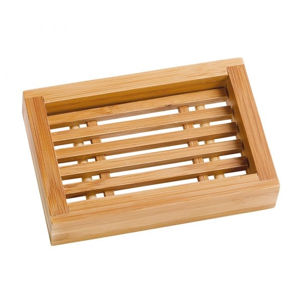 Porte savon rectangle en bambou