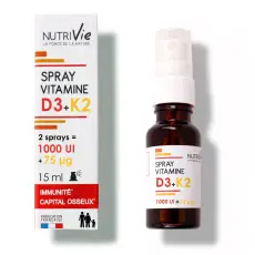 Spray vitamine D3+K2 - 500 UI