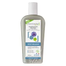 Shampooing BIO spécifique Reflet et Brillance, cheveux gris et blancs 250 ml Argile bleue sans sulfates