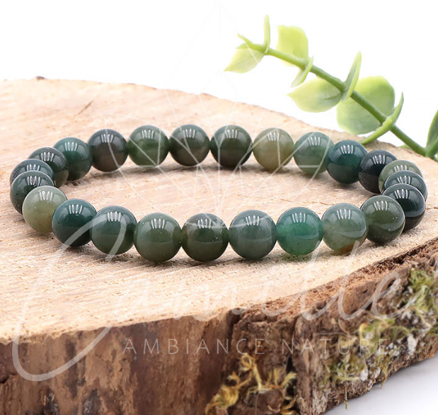 Bracelet Agate Mousse