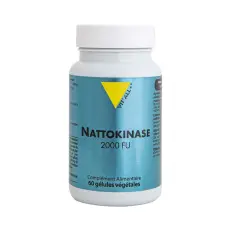 Nattokinase 100mg 2000 FU 60 gélules végétales.