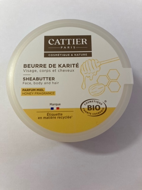 CATTIER PARIS Beurre de karité parfum FLEUR des îles BIO 100g