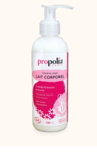Lait hydratant corps certifié Bio Propolis et Karité