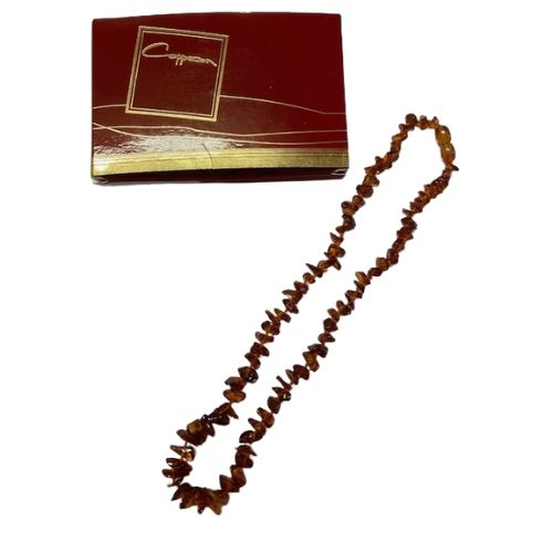 Collier d ambre standard cognac adulte