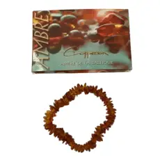 Bracelet d ambre baroque multicolore adulte