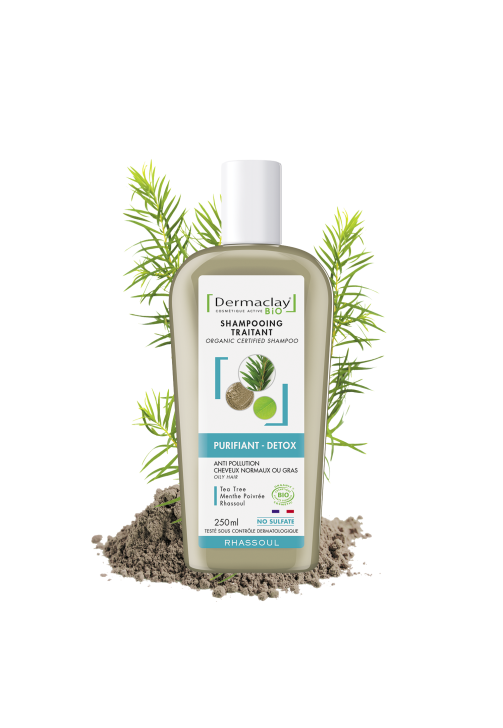 Shampoing traitant Purifiant Détox BIO pour cheveux gras sans sulfates - Shampooing - 