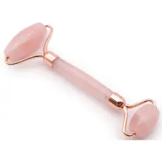 Roller de massage en Quartz Rose
