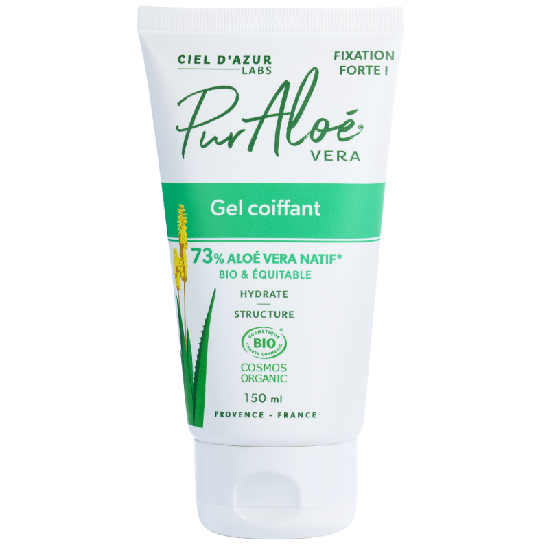 Gel coiffant à L'aloe vera 73% BIO