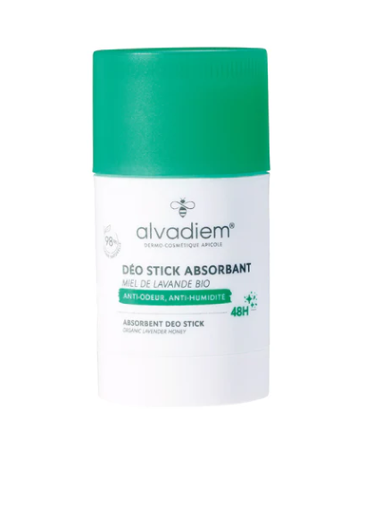 Déo Stick Absorbant 48h au miel de lavande bio 50g