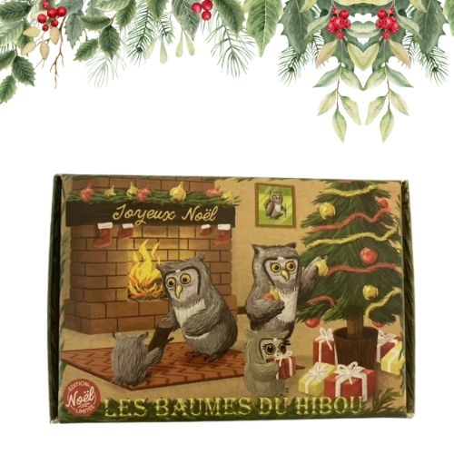 Les baumes du Hibou (assortiment 6 baumes) Modèle Noël