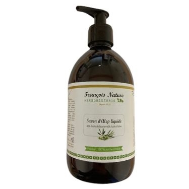 Savon d'Alep liquide -Cosmos Organic- 500 ml. Flacon pompe