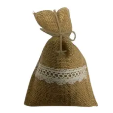 Sachet de fleurs de Lavande et Lavandin Jute et dentelle