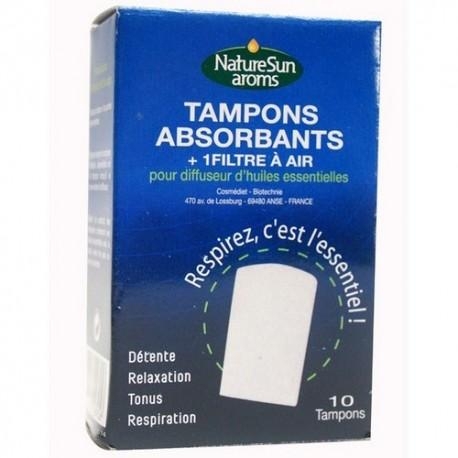 Tampons absorbants + filtre à air pour diffuseur d'huiles essentielles.
