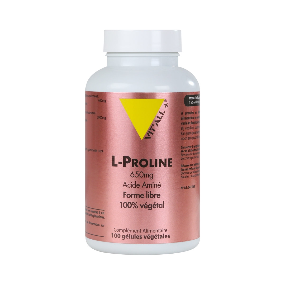 L-Proline 650mg 100 gélules