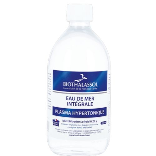 Plasma hypertonique Eau de mer intégrale 500 ml