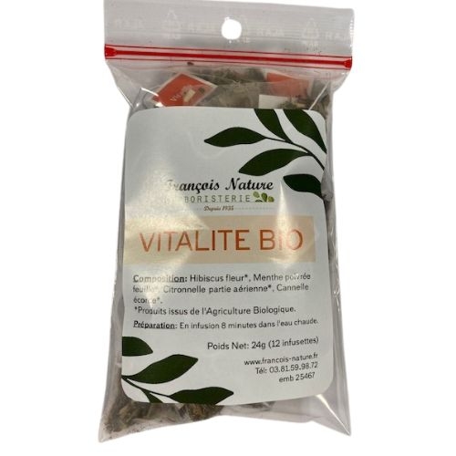 Infusette Vitalité Bio - 12 sachets