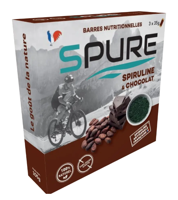  Barres Nutritionnelles Spiruline & Chocolat DDM