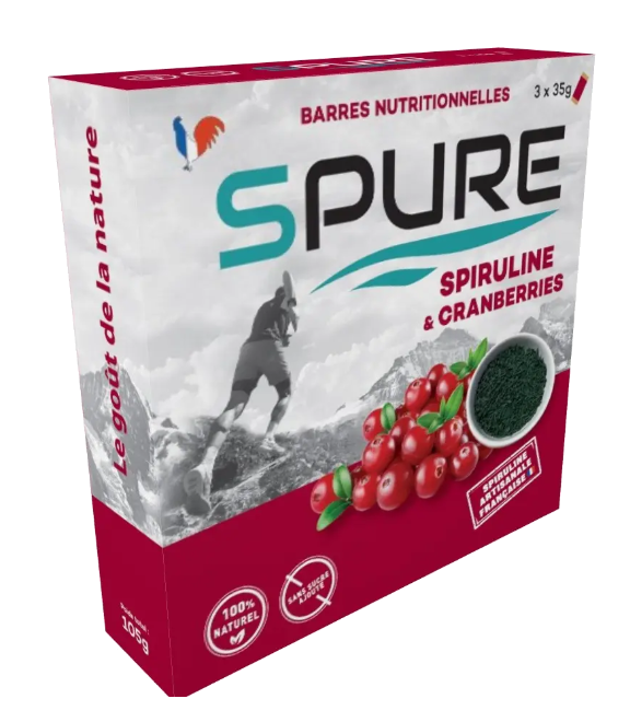  Barres Nutritionnelles Spiruline & Cranberries DDM
