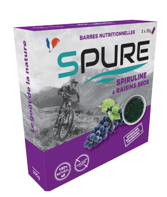  Barres Nutritionnelles Spiruline & Raisins secs DDM