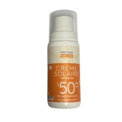 Crème solaire SPF 50+ BIO 100% naturelle