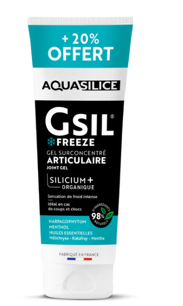 GSIL Freeze :Gel surconcentré articulaire huiles essentielles 200 ml + 20% offert