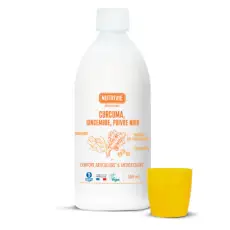 Curcuma, Gingembre et Poivre Noir liquide Bio