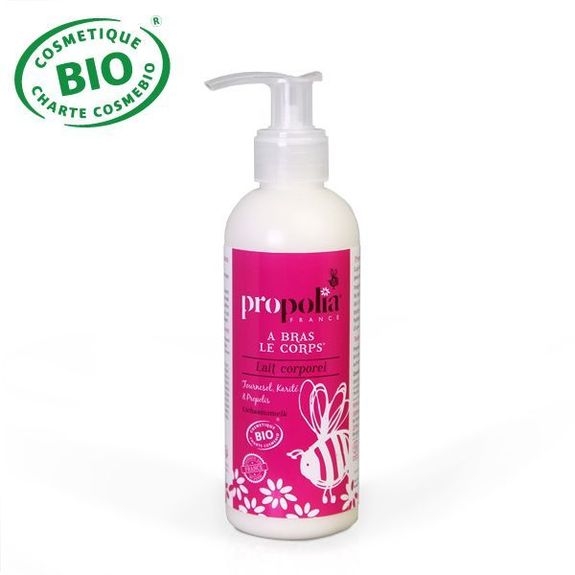 Lait corporel certifié BioPropolis et beurre de karité