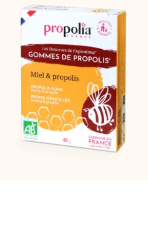 Gommes de Propolis et miel Bio