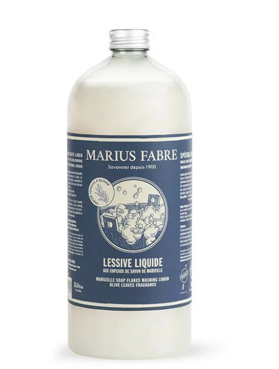 Lessive liquide aux copeaux de savon de Marseille Feuilles Olivier