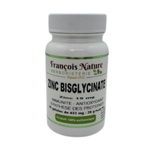 Zinc Bisglycinate 15 mg gélules