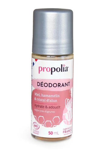 Déodorant certifié Bio Miel, Hamamélis & Cristal d'alun 