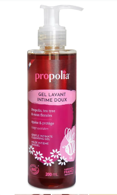 Gel lavant intime doux certifié Bio Propolis & Tea tree