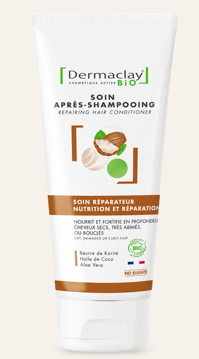 Après shampoing soin réparateur cheveux abimés ou bouclés BIO