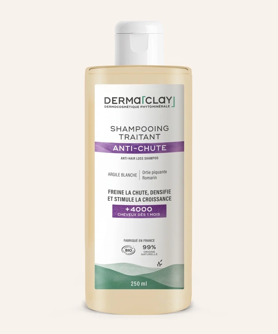 Shampooing BIO spécifique Anti-Chute 250 ml Argile blanche sans sulfates - Shampoing - 
