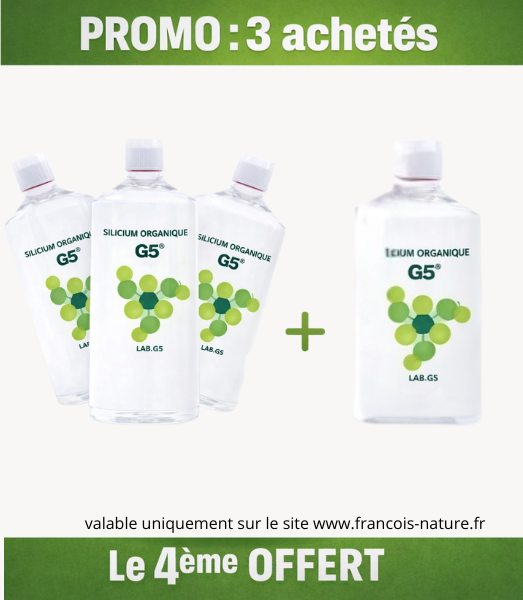 G5 - Silicium organique G5 - Format 1 litre - 3 acheté le 4ème OFFERT