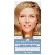 Coloration permanente blond clair naturel 8N BIO