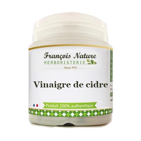 Vinaigre de cidre Gélules ou Poudre Pure - Pour Lutter contre les Fringales  - Herboristerie Francois Nature