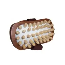 Brosse anti cellulite bois sombre