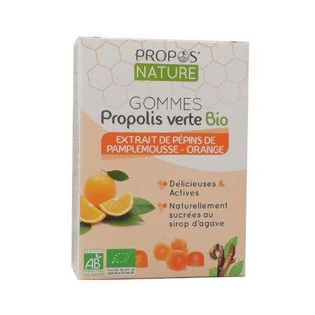 Gommes propolis verte EPP orange BIO