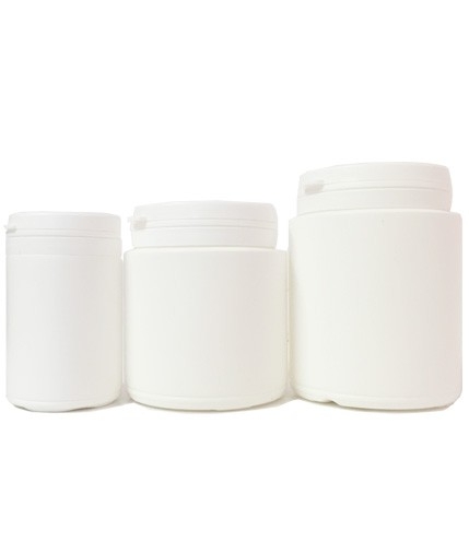 Pilulier transparent bague inviolable bouchon transparent