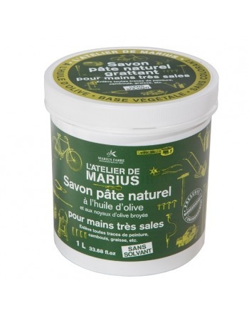 Savon pâte naturel grattant à l'huile d'olive