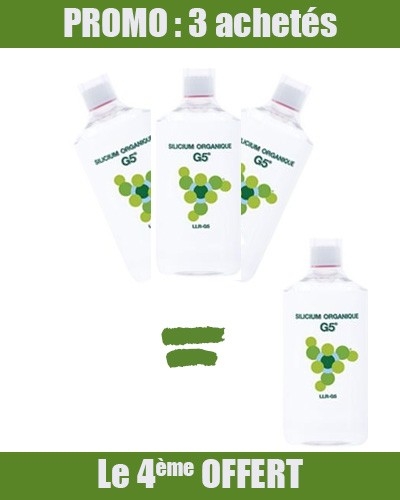 G5 - Silicium organique G5 - Format 1 litre - 3 acheté le 4ème OFFERT