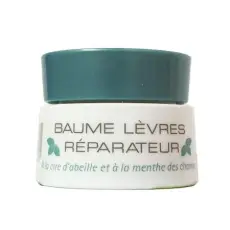 Baume levres réparateur à la cire d'abeille et menthe des champs