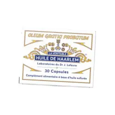 30 Capsules ORIGINALES Huile de Haarlem